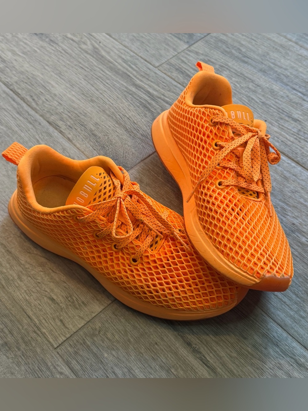 Nobull Mesh Runner W9 M7.5 Orange Athletic Cross Training Shoes Sneakers